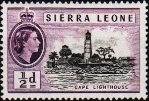 Sierra Leone. 1956  1/2d S.G.210 Unmounted Mint