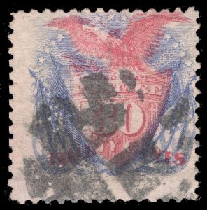 MOMEN: US STAMPS #121 USED LOT #77178* 