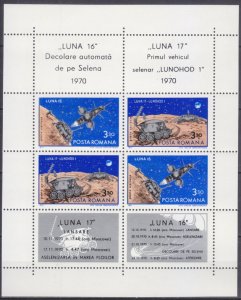 1971 Romania 2914-2915/B82 Luna 16 / 17 moon landing 12,00 €