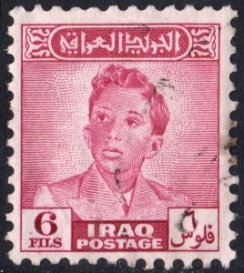 Iraq SC#115 6 ف.ع King Faisal II: 1935-1958 (1948) Used
