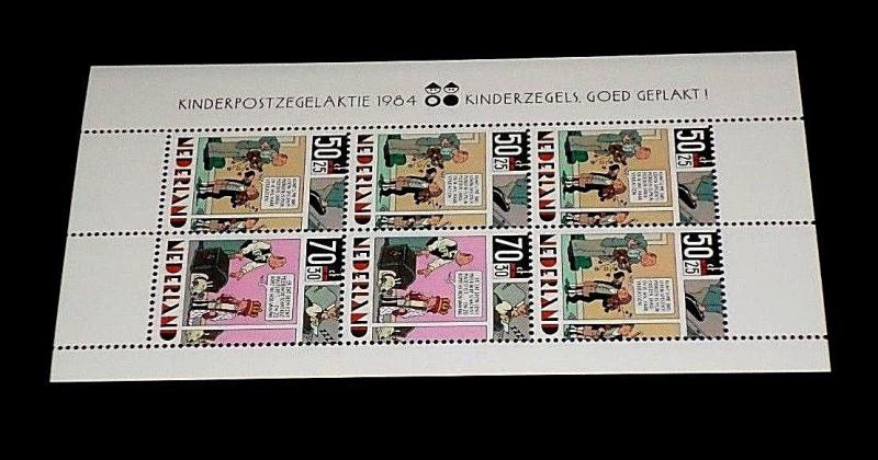 NETHERLANDS #B610a 1984, COMIC STRIPS, SOUVENIR SHEET, MNH,  NICE! LQQK!