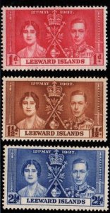 Leeward Islands # 100 - 102 MNH