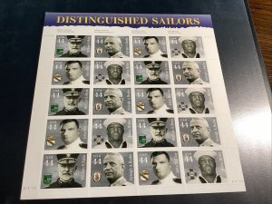 Scott#4440-43 Distinguished Sailors Sheet of 20 Stamps -MNH-2010-US