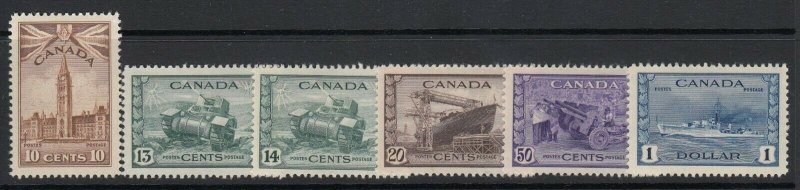 Canada, Sc 257-262 (SG 383-388), MLH/HR