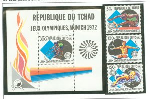 Chad #260-263  Single (Complete Set) (Olympics)