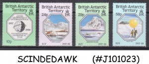 BRITISH ANTARCTIC TERRITORY - 1987 INTERNATIONAL GEOPHYSICAL YEAR - 4V MINT NH