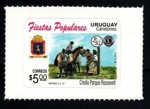 Lions Club  international Horse tame folklore gaucho URUGUAY Sc#1656 MNH STAMP 