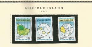 NORFOLK ISLAND SCOTT 501-3 MNH 