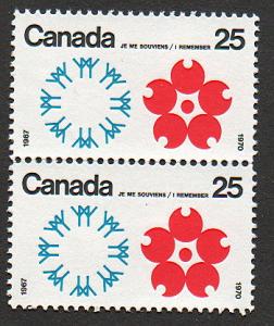 Canada #508i Expo '70 identical pair MNH scarce