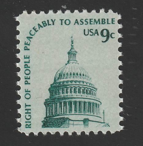 SC# 1591 - (9c) - Dome of Capitol, perf 11x10.5, - MNH single