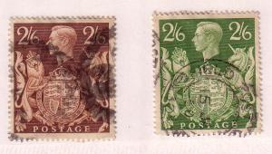 GB #249 & 249A  2/s6p ,King George VI, Used Cat.$10.25