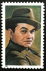 2000 Edward G. Robinson Single 33c Postage Stamp, Sc#3446, MNH, OG