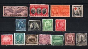 UNITED STATES 1931 SET OF 15 STAMPS MNH