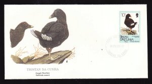 Flora & Fauna of the World #213a-Tristan Da Cunha-Birds-Gough Moorehen-FDC with