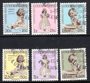 Luxembourg #B216-B221  Used  VF  CV $8.20  ...   3600562