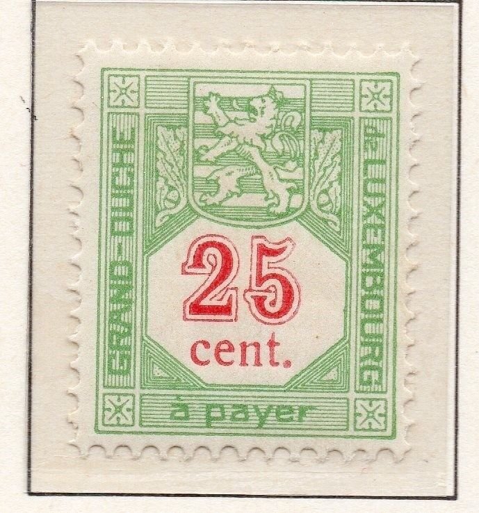 Luxemburg 1922-35 Postage Due Early Issue Fine Mint Hinged 25c. 293118