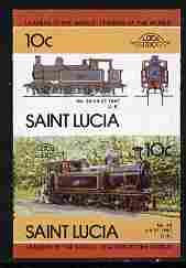 St Lucia 1985 Locomotives #4 (Leaders of the World) 10c '...