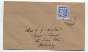 1944 Guernsey 2 1/2d N3 occupation stamp on first day cover [6578.3]