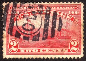 1909, US 2c, Hudson-Fulton, Used, Sc 372