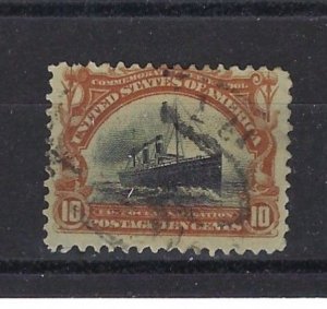 U.S. #299 USED, F-VF 10 CENT PAN AMERICAN EXPO. ISSUE