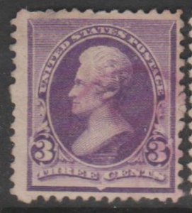 U.S. Scott #221 Jackson Stamp - Used Single