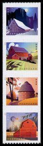 USA 5550-5553 Mint (NH) Barns Coil Strip of 4 (Postcard Rate 51c)