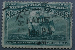 United States #232 VG Chicago May 15 1894 Cancel, Good Color