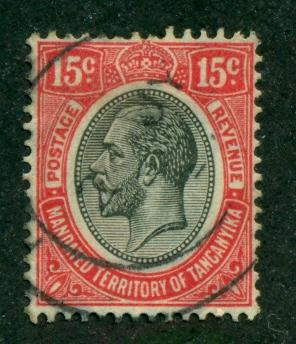 Tanganyika 1927 #21 U SCV (2014)=$0.25