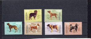 PORTUGAL 1981 DOGS SET OF 6 STAMPS MNH