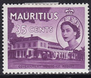 Mauritius 259 Government House 1954