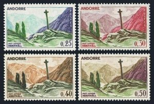 Andorra Fr 147,148,150,165,MNH.Michel 168/191 1961.Gothic Cross,Meritxell.