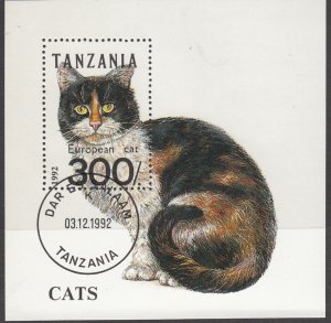 Tanzania, Sc 967, CTO-NH, 1992, Cats