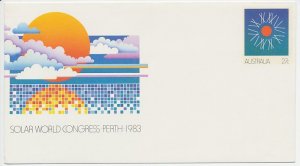 Postal stationery Australia 1983 Solar World Congress - Sun