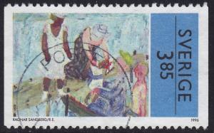 Sweden - 1996 - Scott #2180 - used - Modern Art