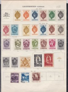 liechtenstein stamps page ref 17379