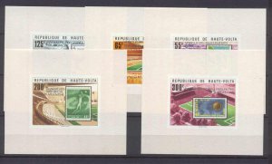 Burkina Faso 486-90/ 5 MNH s/s Football-78