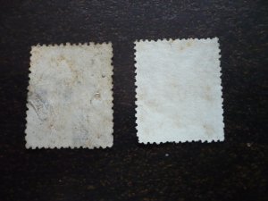 Stamps - Netherlands - Scott# 17, 19 - Used Partial Set of 2 Stamps