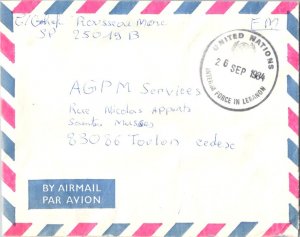 United Nations Soldier's Free Mail 1984 United Nations, Interim Force in Leba...