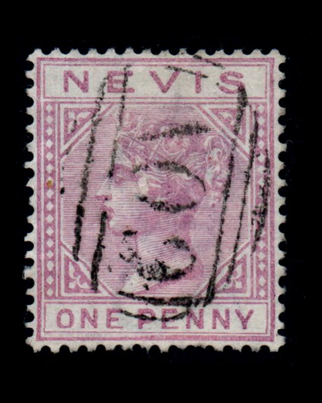 VINTAGE:NEVIS 1882-90 USD,BH SCOTT # 22 $ 37.50 LOT # VSANEV1882B