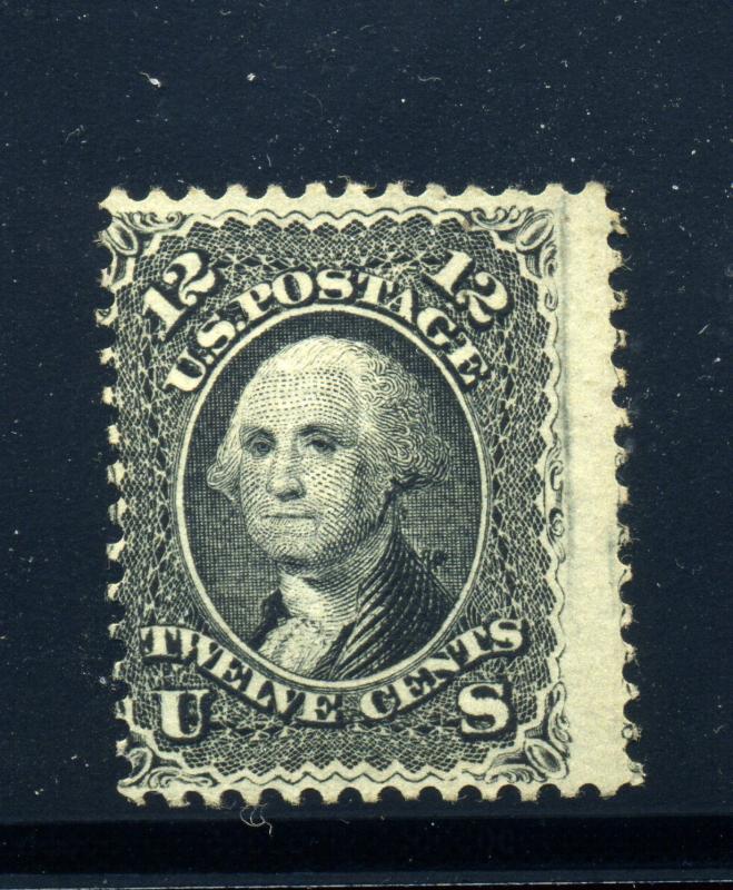 Scott #90 Washington E-Grill Unused Stamp with PSE Cert (Stock #90-m1)