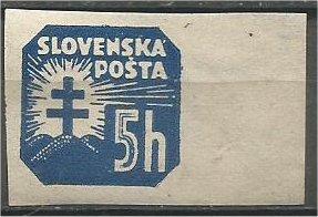 SLOVAKIA, 1939, MNH 5h, Arms, Scott P11