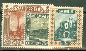 HL: Saar 99-116 MNH, a couple with glazed gum spots CV $400; scan shows a few