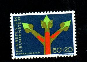 LIECHTENSTEIN #B24  1967  GROWTH SYMBOL  MINT  VF NH  O.G