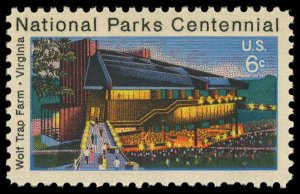 US Sc 1452 VF/MNH - 1972 6¢ Wolf Trap Farm