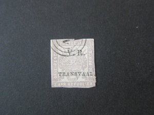 Transvaal 1877 Sc 62 FU