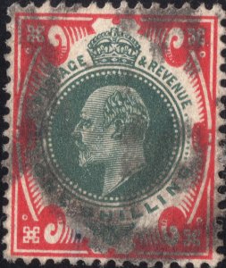 1911 1sh carmine/dark green Great Britain SC138a