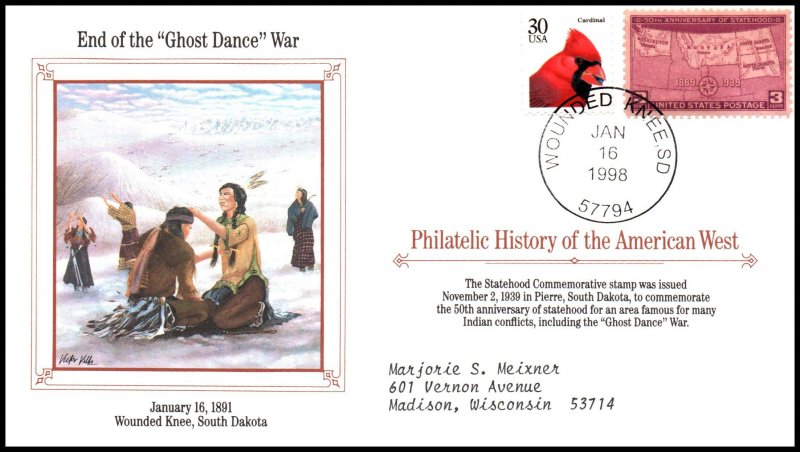 US End of the Ghost Dance War 1998 Cover