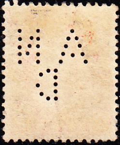 Canada - Newfoundland  #105 Used  Perfin  AN/D