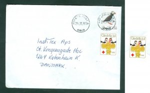 Norway. 1981 Cover Commercial. Ankertorget.  Red Cross Seal + 1.50 kr Bird.