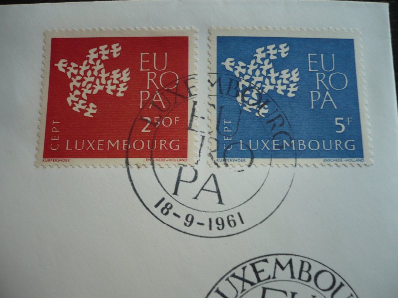 Postal History - Luzembourg - Scott# 382-383 - First Day Cover